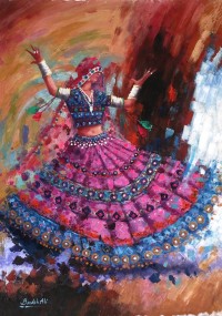 Bandah Ali, 24 x 36 Inch, Acrylic on Canvas, Figurative-Painting, AC-BNA-018